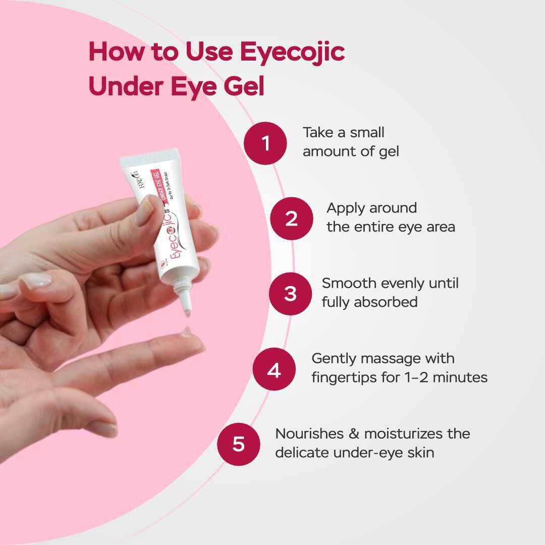 Eyecojic Under Eye Gel for Reducing Dark Circles With 2% Kojic Acid - Image 4