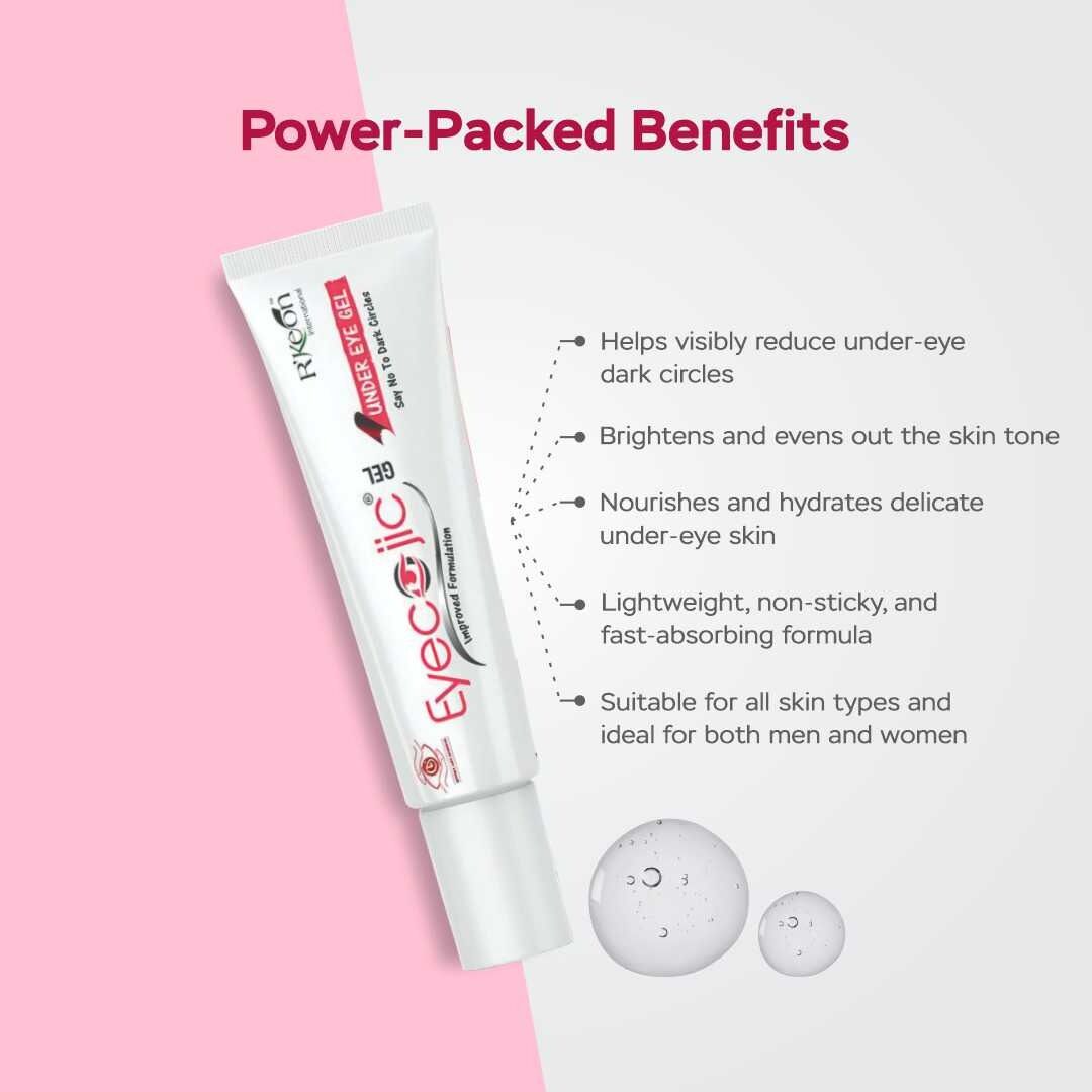 Eyecojic Under Eye Gel for Reducing Dark Circles With 2% Kojic Acid - Image 3
